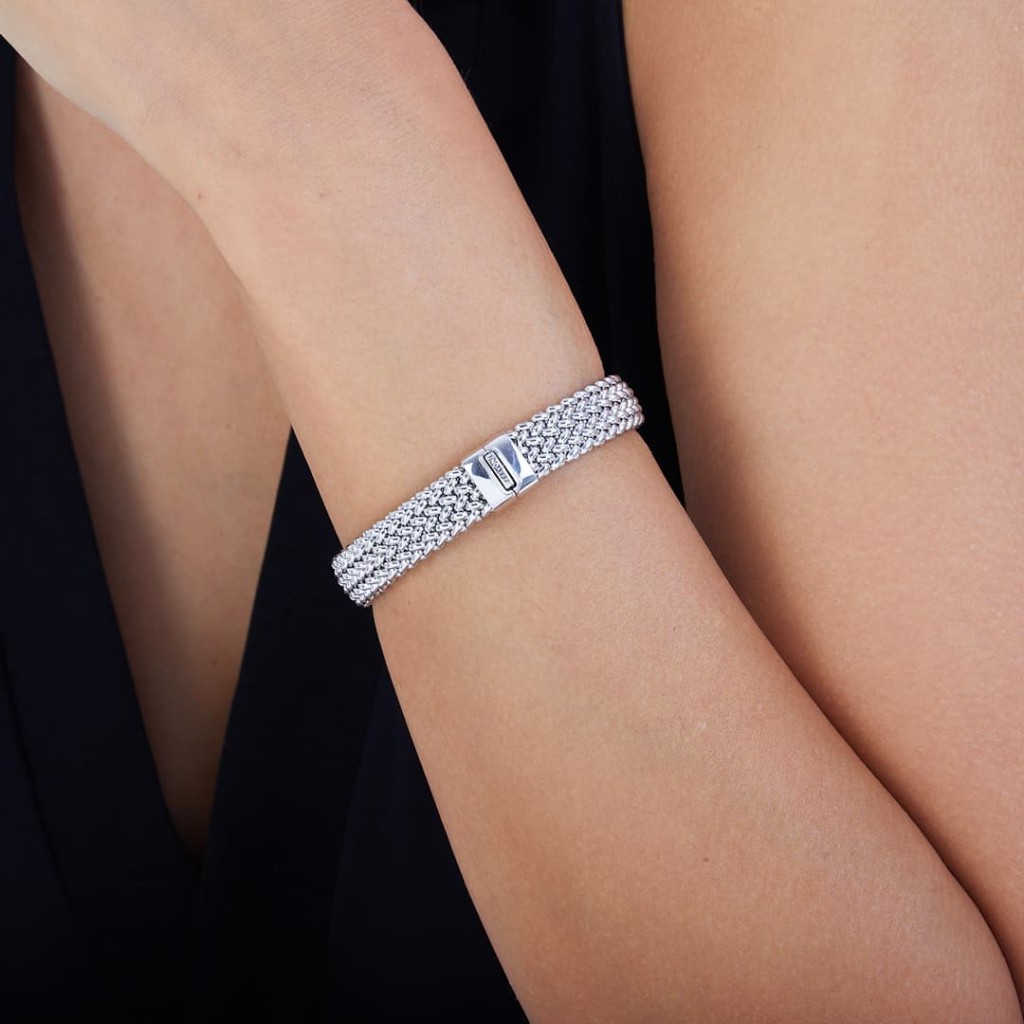 NKlaus Bracciale Donna Argento 925 – Catena Chicco Di Caffè 19cm – Design Elegante 12407 - 3