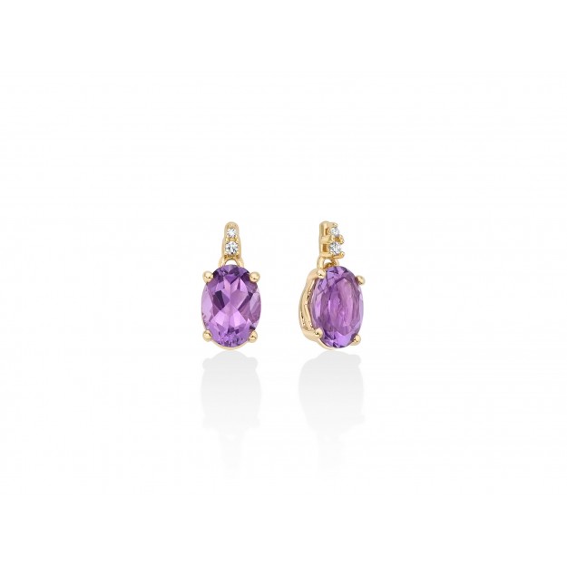 Orecchini In Oro Giallo 9K - Piccoli E Eleganti - Altezza 0,6 Cm, Larghezza 0,7 Cm